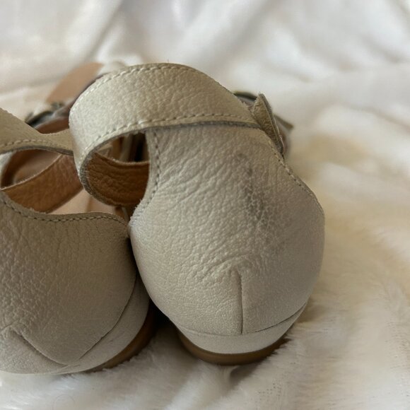 Dansko Comfort Sandal Womens Size 10 Cream Beige Minimalist Platform - Picture 5 of 10